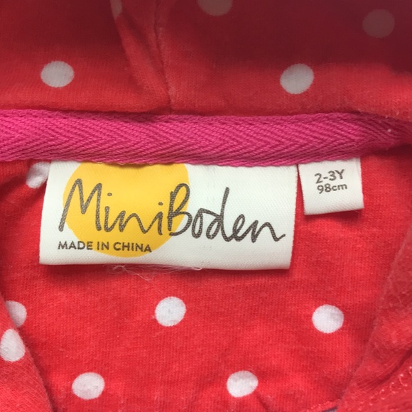 Mini Boden Terry Coverup (girls' size 2-3) - Picture 3 of 3